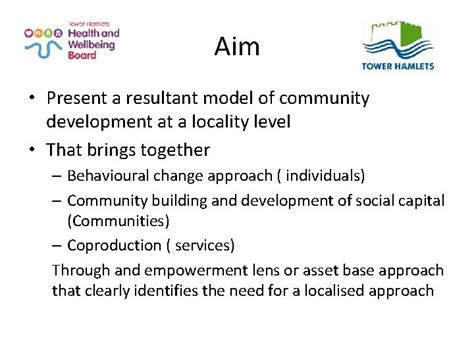 Aim Present A Resultant Model Of Community Development