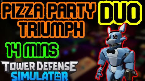 DUO PIZZA PARTY SPEEDRUN TRIUMPH Twin Jesters Strat Tower Defense