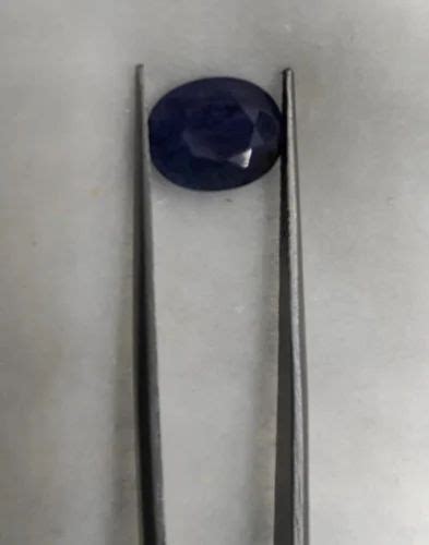 Oval Astrology Neelam Blue Sapphire At Rs Carat In Ghaziabad Id