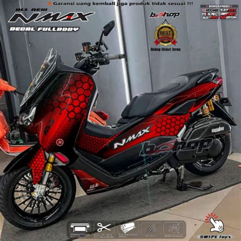 Jual Sticker Decal Full Body Yamaha All New Nmax Motif Carbon Sarang