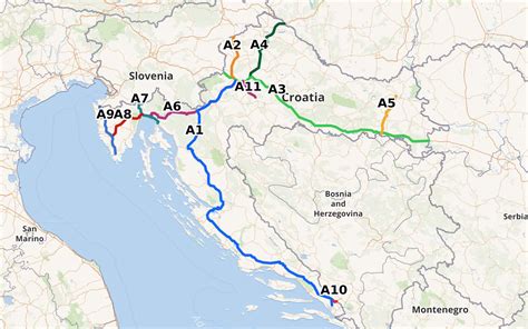mapa dalnice chorvatsko uvchcz chorvatsko uvchcz chorvatsko