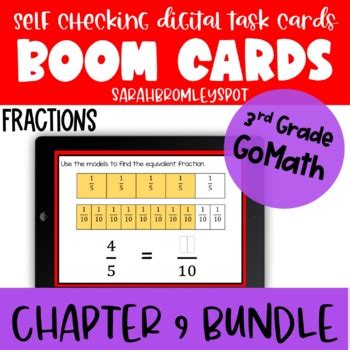 3rd Grade Chapter 9 Resource Boom Card Bundle Fractions By