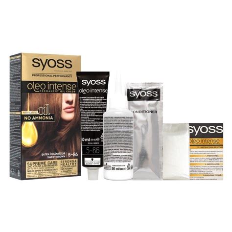 Vopsea De Par Permanenta Fara Amoniac Syoss Color Oleo Intense 5 86