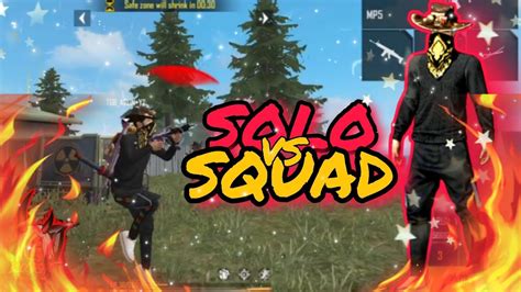 Solo Vs Squad Rush Gameplay Highlights Realme 3 Pro Free Fire Youtube