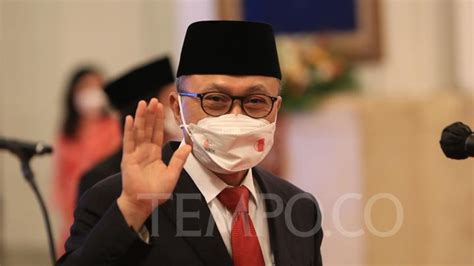 Gantikan Muhammad Lutfi Ini Rekam Jejak Menteri Perdagangan Zulkifli