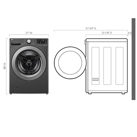 Lg 6 Motion Technology 5 Cu Ft Stackable Front Load Washer Middle