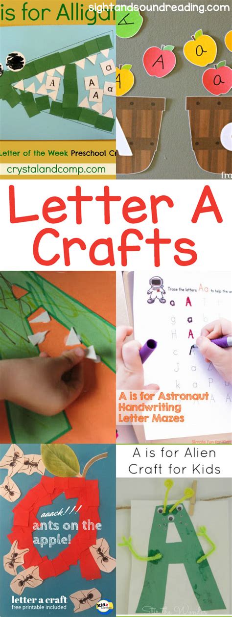 Letter A Crafts for preschool or kindergarten - Fun, easy and educational!