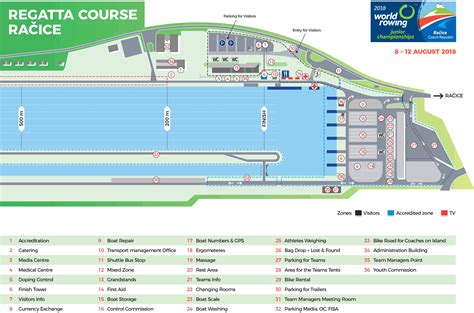 2022 World Rowing Championships Venue Maps