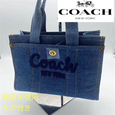 【未使用】【1円スタート】コーチ Coach Coach メンズ バッグ デニム カーゴ トート スモール ショルダー 正規品 新品 未使用