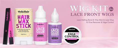 Dolahair Lace Wig Glue Kit Lace Front Glue Kit For Wigs Waterproof Wig Glue Strong