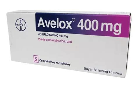 Avelox® 400mg X 5 Comprimidos Cuotas Sin Interés