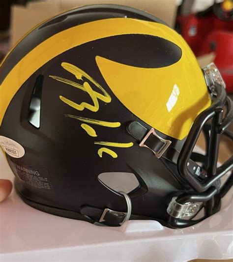 Blake Corum Signed Michigan Wolverines Mini Helmet Jsa Coa Ebay