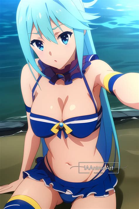 Ia Anime Art On Twitter 💙aqua Konosuba💙 Aqua Konosuba Anime Aiartworks