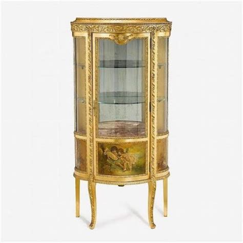 Sold At Auction Antique French Louis XVI Vernis Martin Vitrine