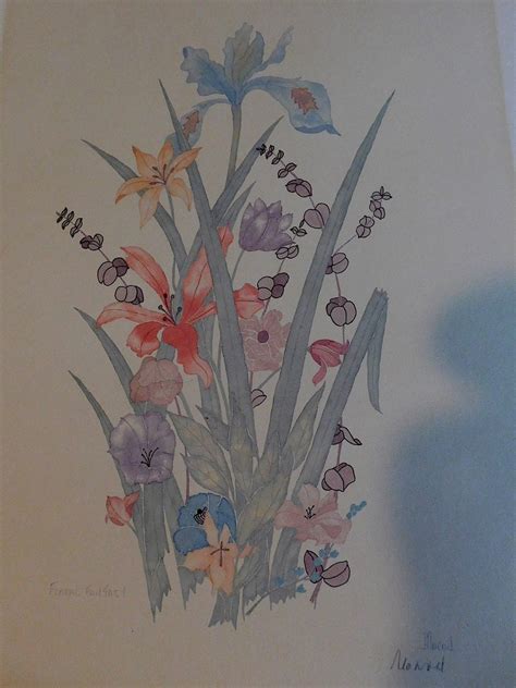 Hand Signed By Artist Pat Patricia Moran Floral Fantasy Etsy