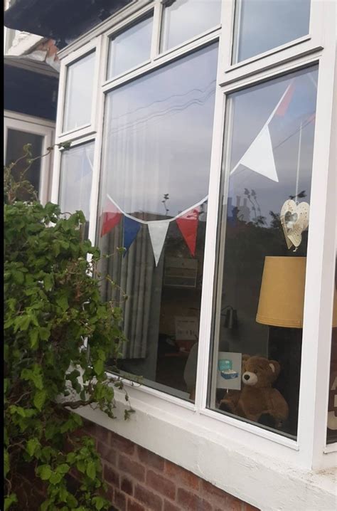 Red White And Blue Fabric Bunting Etsy Uk