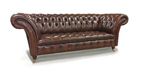 Belmont English Leather Sofa House Of Chesterfields Collection