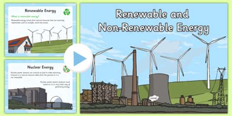 Renewable And Non Renewable Energy Information Powerpoint