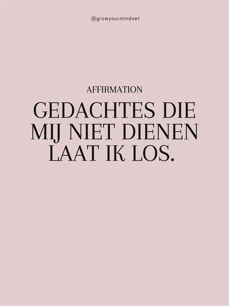 Affirmatie Gedachtes Loslaten Positieve Affirmaties Affirmaties