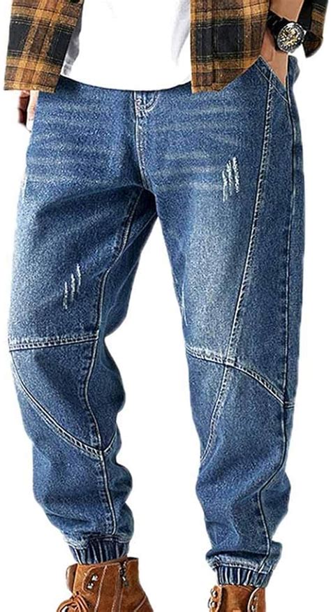 Wjsu Hip Hop Jeans Vaqueros Para Hombre Vaqueros Holgados Pantalones