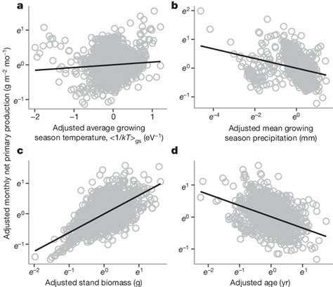 Partial Regression Plots Illustrating Relationships Between Monthly