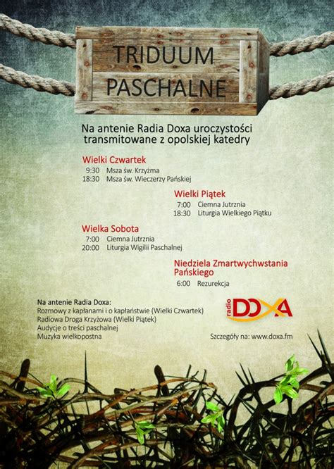 Wielki Tydzień i Święta Wielkanocne 2017 Radio Doxa FM Opole