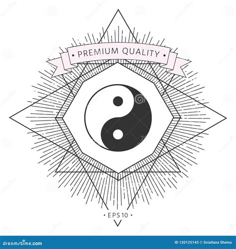 Yin Yang Symbol Of Harmony And Balance Stock Vector Illustration Of