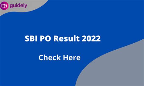 Sbi Po Mains Result 2022 Check Probationary Officer Results Here