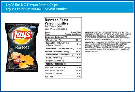 Lays Barbecue Chips Nutrition Facts Nutrition Pics