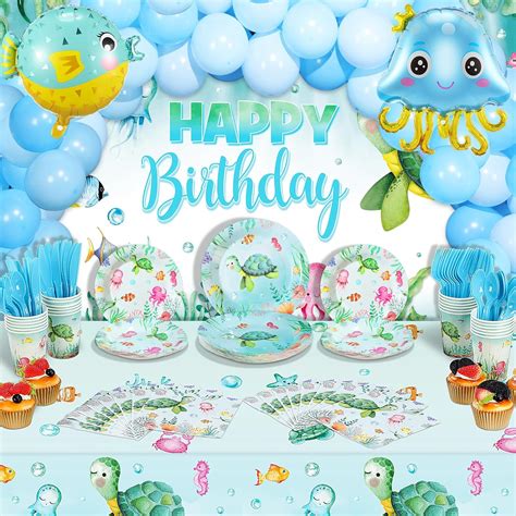 Amazon Libima 166 Pcs Sea Turtle Birthday Party Decorations Under