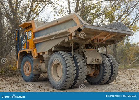 Large Mining Dump Truck. Transport Industry Stock Image - Image of work ...