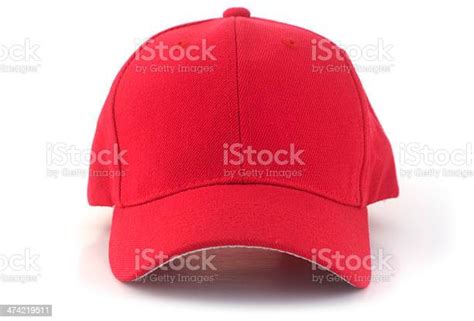 Red Baseball Cap Stock Photo Download Image Now Baseball Cap Red