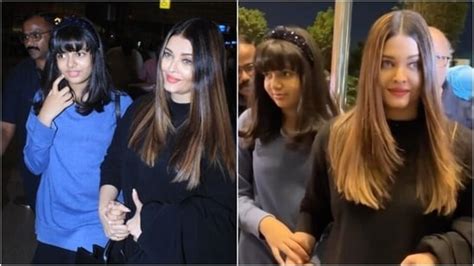 Aishwarya Rai leaves for Paris Fashion Week with daughter Aaradhya ...