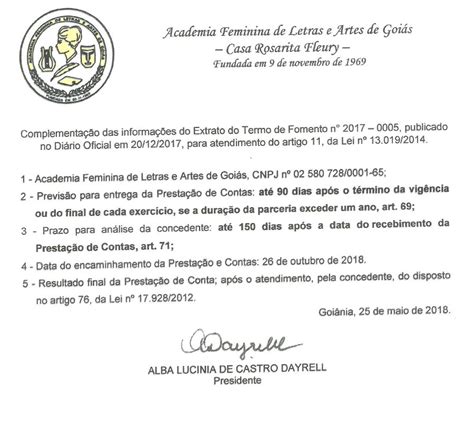 Noticias Extrato De Termo De Fomento E Complementa O De Informa O