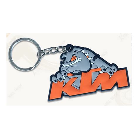 Ktm Rubber Pvc Keychain Key Ring For Bike And Car Orange 335158156