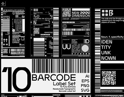 Illustrated Barcode Label Projects :: Photos, videos, logos, illustrations and branding :: Behance