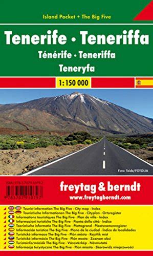 Tenerife Mapa De Carreteras De Bolsillo Plastificado Island Pocket