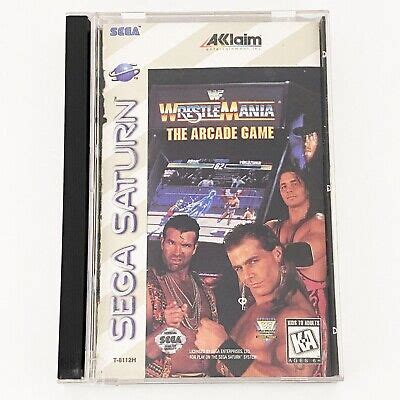 WWF WrestleMania The Arcade Game Sega Saturn 1996 Complete CIB