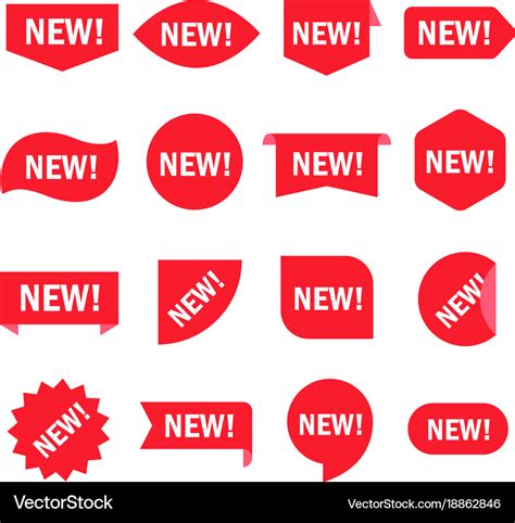 sticker set royalty  vector image vectorstock