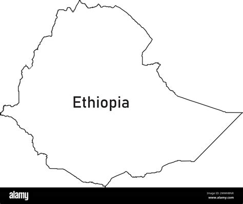 Ethiopia Map Cut Out Stock Images Pictures Alamy