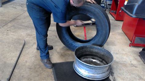 Dismount And Mount Heavy Duty Truck Tire YouTube