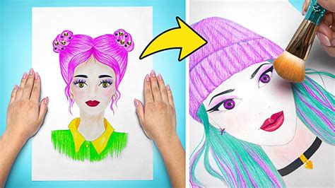 Total Paper Doll Makeover Real Makeup Tutorial Youtube