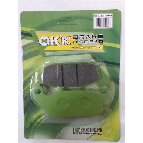 BRPABCB110 RUSI GREMLIN BRAKE DISC PAD OKK BLISTER PACK 1 287 25