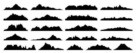 Rock Silhouette Vector Art, Icons, and Graphics for Free Download