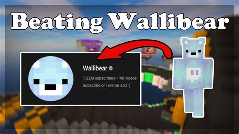 Beating Wallibear In Minecraft Bedwars Youtube