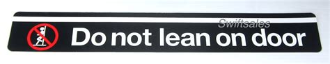 Genuine Mta New York City Transit Subway Car Sticker Do Not Lean On