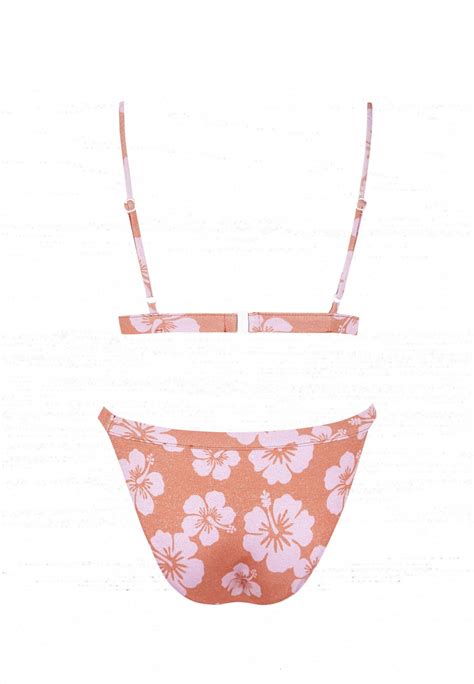 Bikini Sporty Maui Color Coral Y Rosado Robin Collection Robin