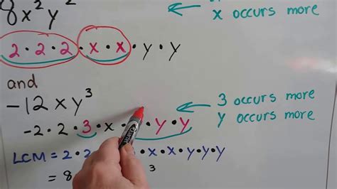 Algebra I 105c Find The Lcm Least Common Multiple Of Rational