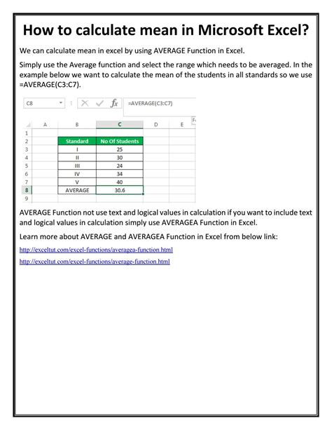 How To Calculate Mean In Excel By Digitalexpert1989 Issuu