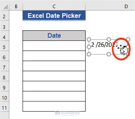 Excel Date Picker For Entire Column Exceldemy